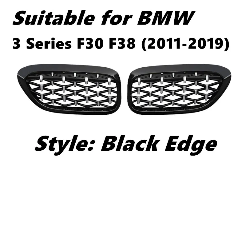 Пара Передняя решетка для BMW Новые 3 серии F30 F35 2011 2019 алмаза Метеор Стиль переднего
