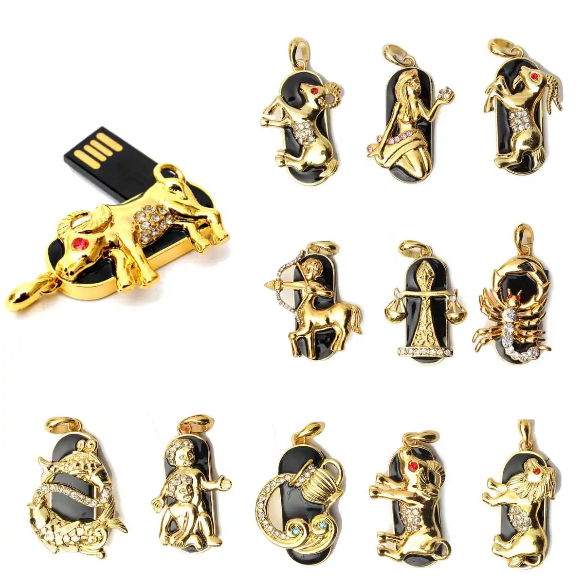 Bestrunner 8GB Кристалл 12 Зодиак Capricornus Скорпион весы знак модель флеш-накопитель USB 2,0 U диск