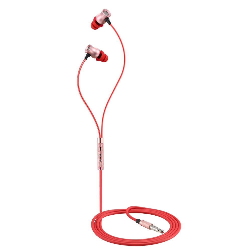 IPUDIS металлические проводные наушники стерео вкладыши с микрофоном|headphones with
