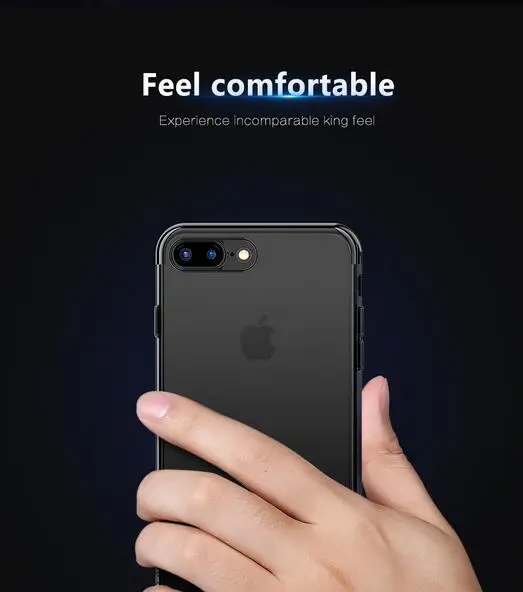 Роскошный мягкий чехол из ТПУ для iPhone 8 8Plus 7 7Plus 6S 6Plus ультратонкие прозрачные