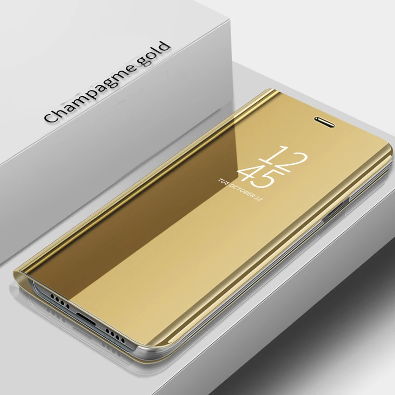 Чехол для samsung Galaxy A40, откидная подставка для зеркала заднего вида, чехол для телефона samsung Galaxy A40, чехол, Роскошный Жесткий Чехол A 40 A405 A405F
