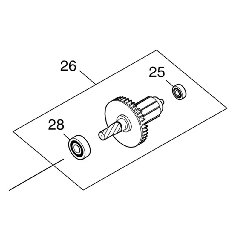 

Genuine Armature For Makita 519448-0 DSP600 DSP601