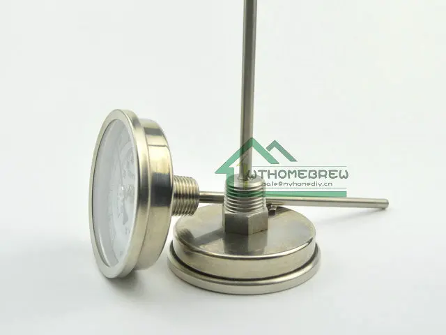 Биметаллический термометр из нержавеющей стали для пивоварения комплект