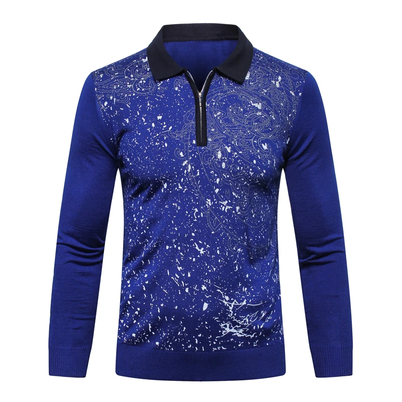 

Billionaire Sweater wool men's 2018 new launching Fashion print casual comfort high quality big size M-6XL free shipping