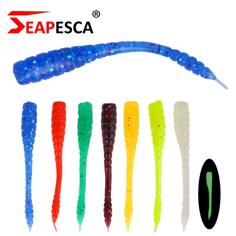 SEAPESCA 10pcs/set Soft Baits Wobblers Tails 45mm Quality Artificial Fishing Lures Swimbaits Pesca Isca Luminous Tackle YY343 | Спорт и