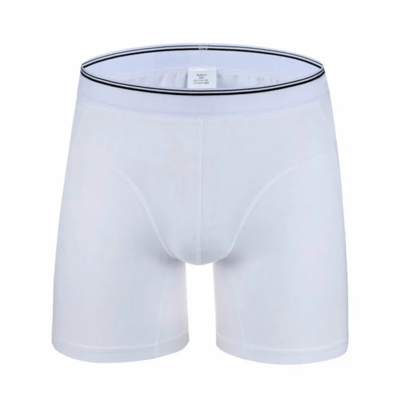 6 шт./лот новые мужские Длинные боксеры большого размера модные сексуальные трусы