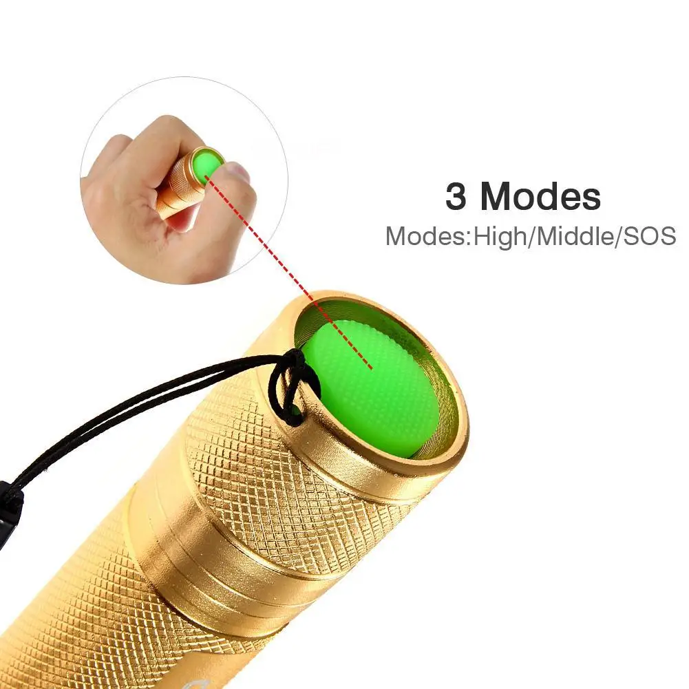 Светодиодный фонарик CASTNOO водонепроницаемый с 3 режимами работы 2000 лм Q5 18650|led