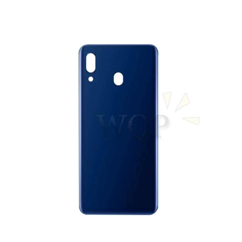 Для SAMSUNG GalaxyA20 A205 A205F Задняя крышка батареи дверь задняя пластиковая мягкая Корпус