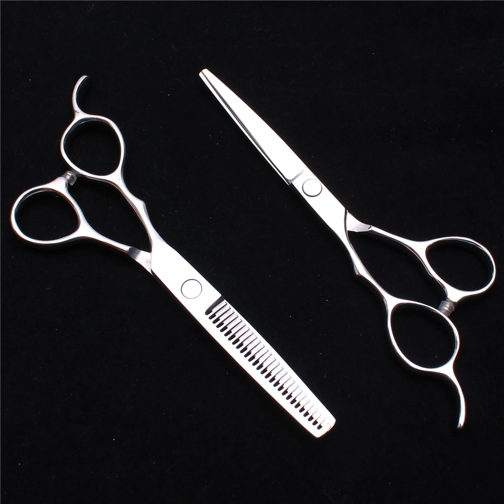 

C8000 5.5In. 16cm Left-Hand Customized Logo Stainless Hairdressing Scissors Cutting Scissors Thinning Shears Salon Hair Scissors
