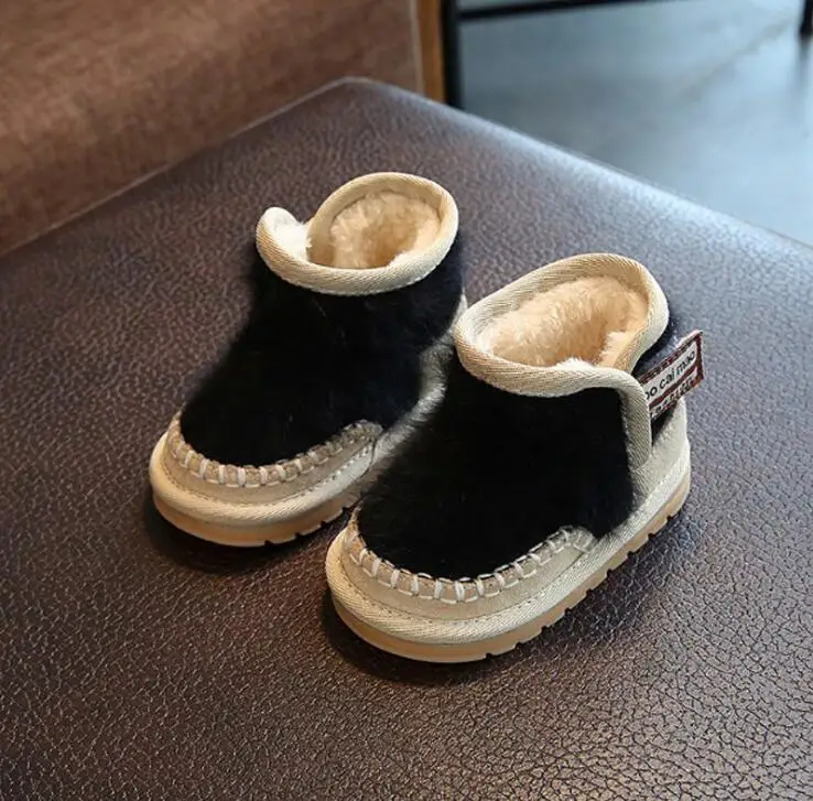 Детская обувь для новорожденных теплые зимние ботинки на мягкой нескользящей