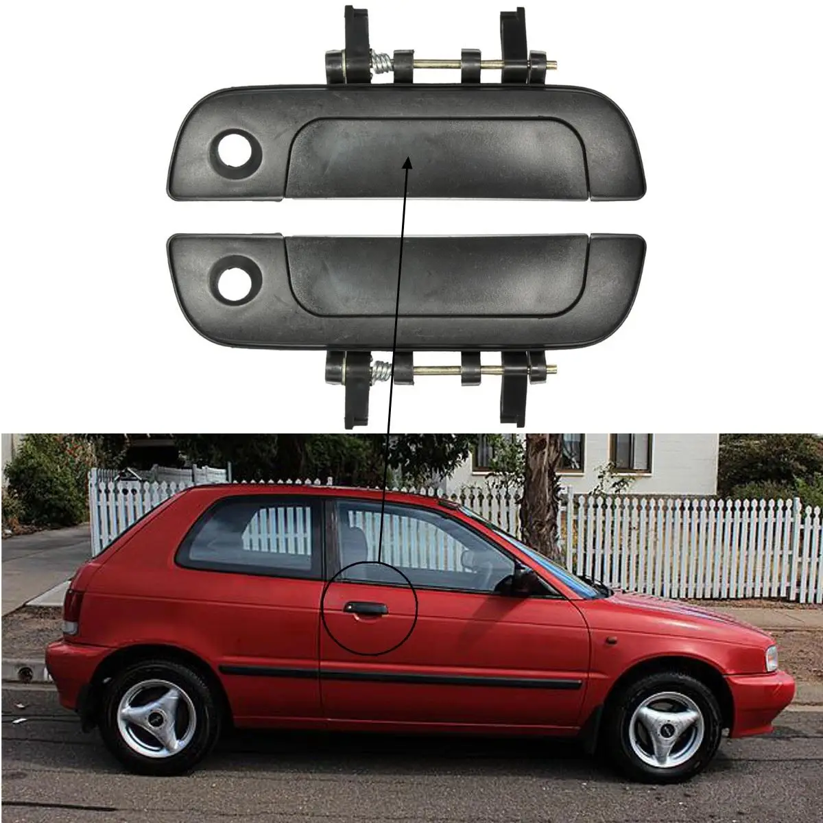 Пара передней правой и левой наружной дверной ручки для Suzuki /Baleno 1995 2001|door dine|door handle