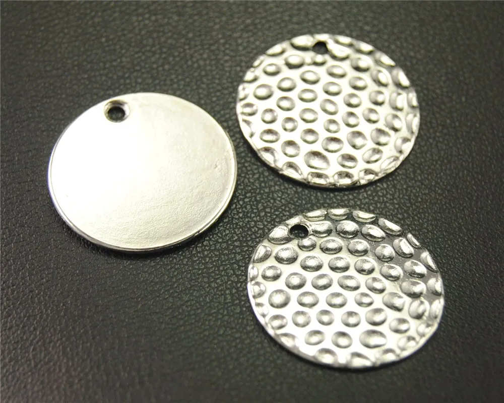 8 шт. круглые талисманы для ювелирных изделий 22 мм|charms for jewelry|charms jewelry makingsilver charms |