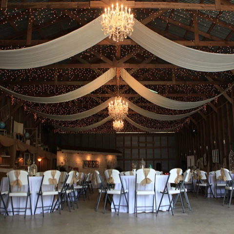 5 шт., белые фотообои 1,5x15 м, Длинные ледяные шелковые плоские панели, прозрачные Занавески на крышу, навес, украшение для мероприятий, драпировочная ткань для свадьбы