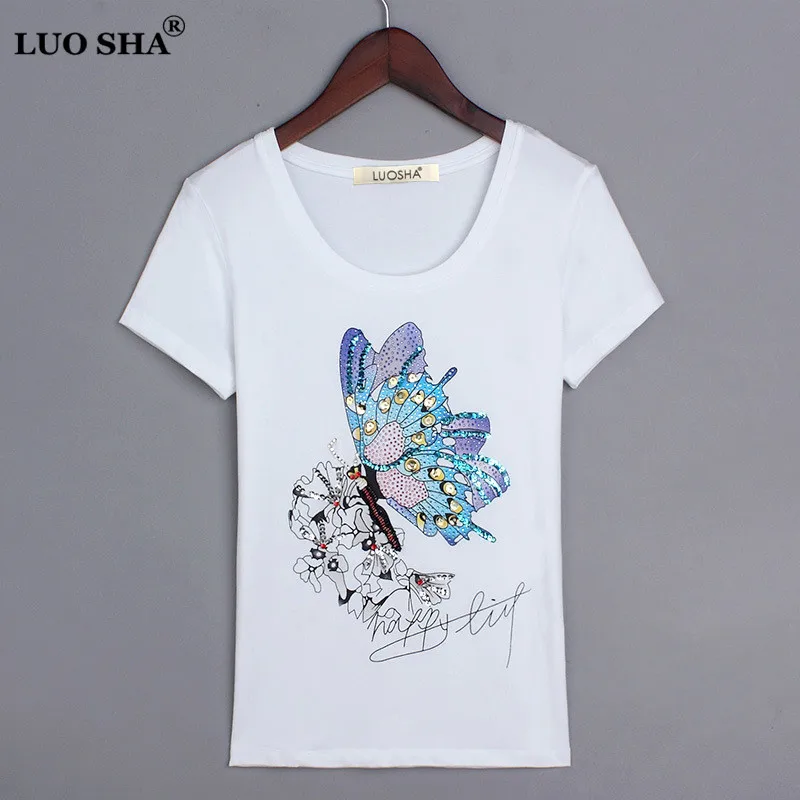 Модная повседневная женская рубашка LUO SHA женские топы и блузки с коротким