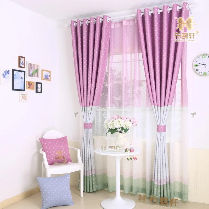 Двойной Экологические печатных дома шторы для Гостиная плотные Спальня