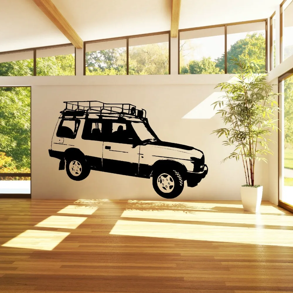 

Wall Art Decal LAND ROVER Discover Drive Vehicle Car Vinyl Art curving Wall Sticker Car Decal Bedroom Home Decal Mut al M-164