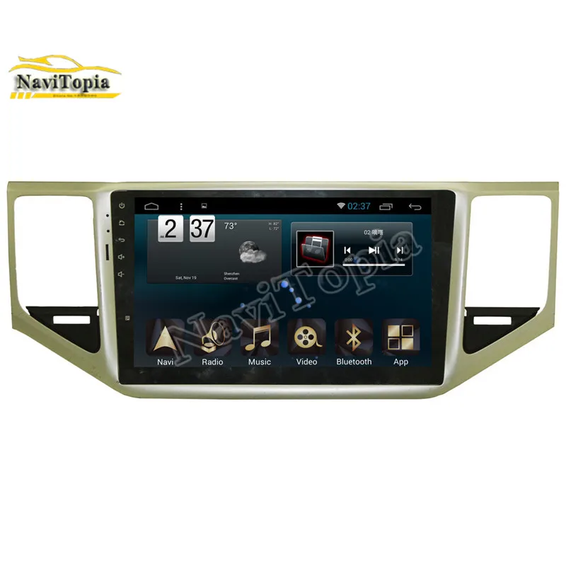 NAVITOPIA 1024*600 четырехъядерный/Восьмиядерный 2G + 32G Android 8 1 автомобильный DVD gps для VW