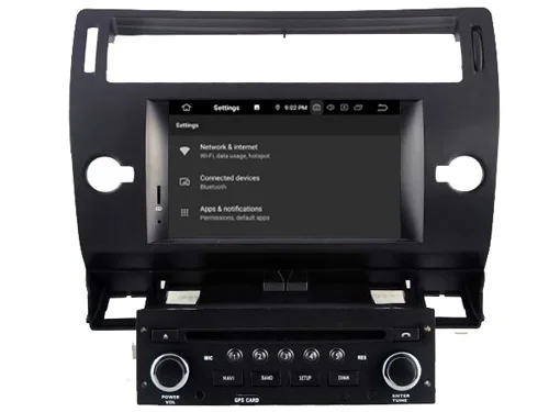 Четырехъядерный Android 9 0 автомобильный dvd плеер для Citroen C4 аудио мультимедиа gps