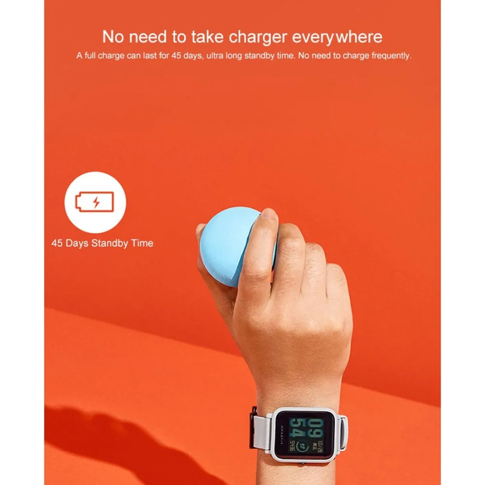 Оригинальный международная версия Xiaomi Amazfit Bip Lite ультралегкий экран 1 28 дюйма IP68