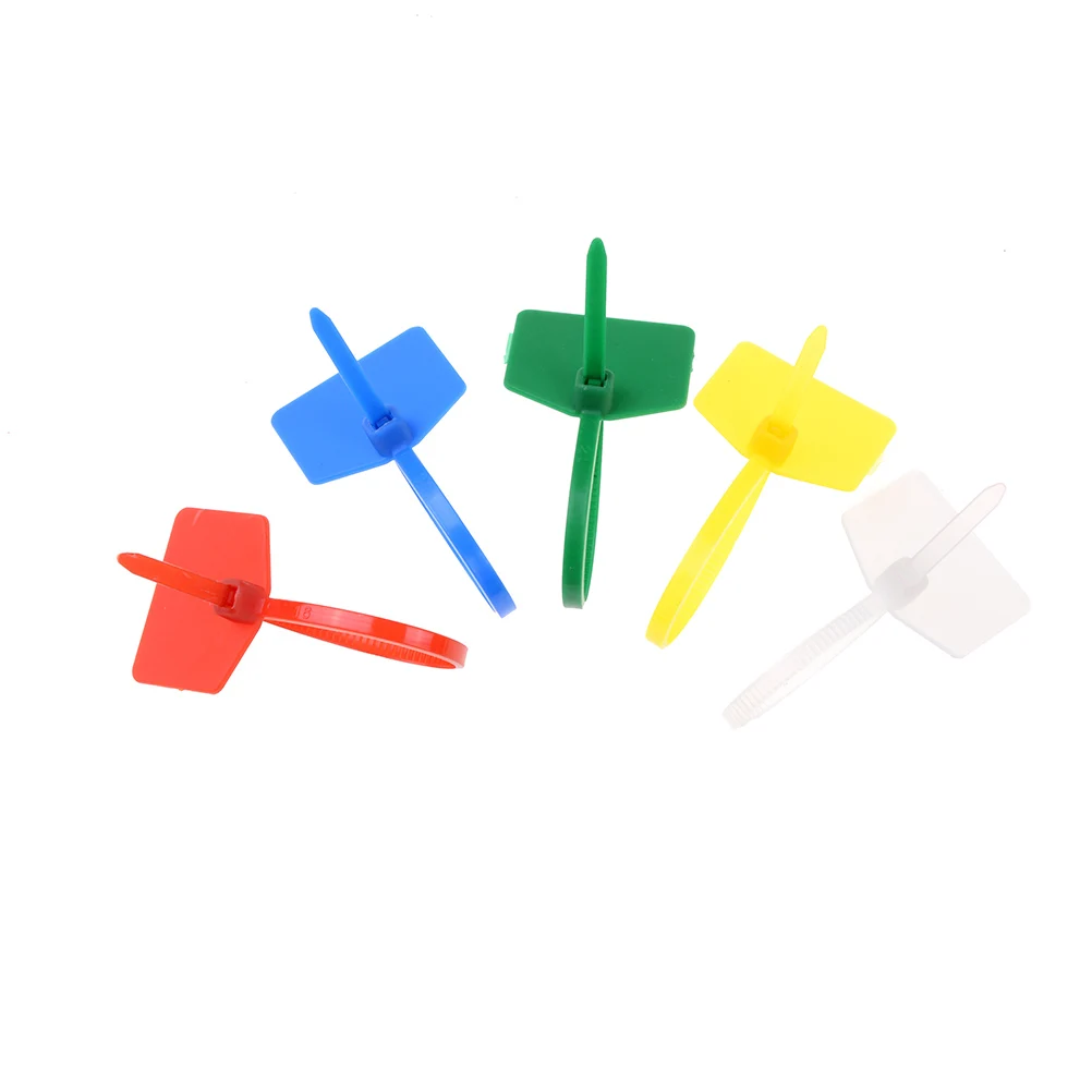 Высококачественные 100 шт. идентификационные знаки сетевого кабеля нейлоновые