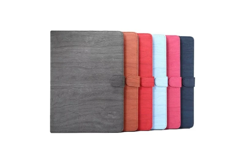 Роскошный чехол из искусственной кожи с текстурой древесины и подставкой книжка