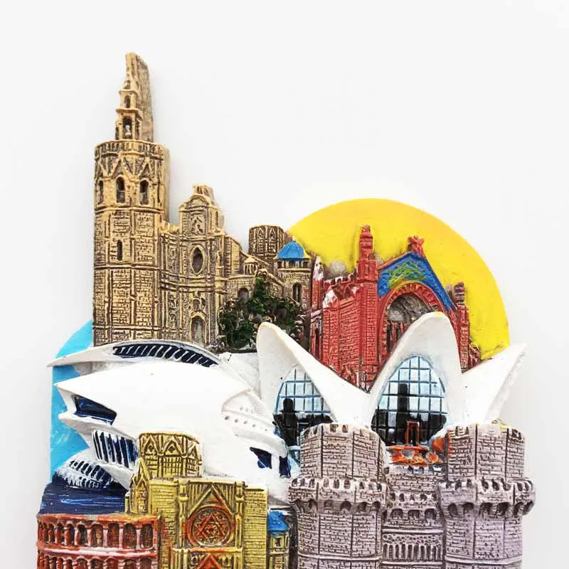 Здание достопримечательности в Испании Valencia трехмерный пейзаж туристические