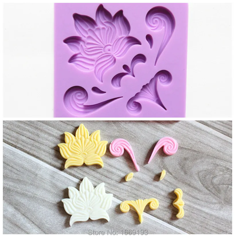 Семь неправильной графической формы Sugarcraft украшения торта помадные инструменты