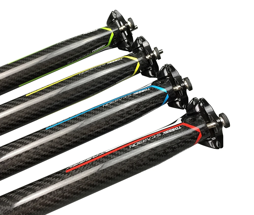TOSEEK велосипедная Подседельный штырь из углеродного волокна MTB шоссейная 27 2/30 8/31