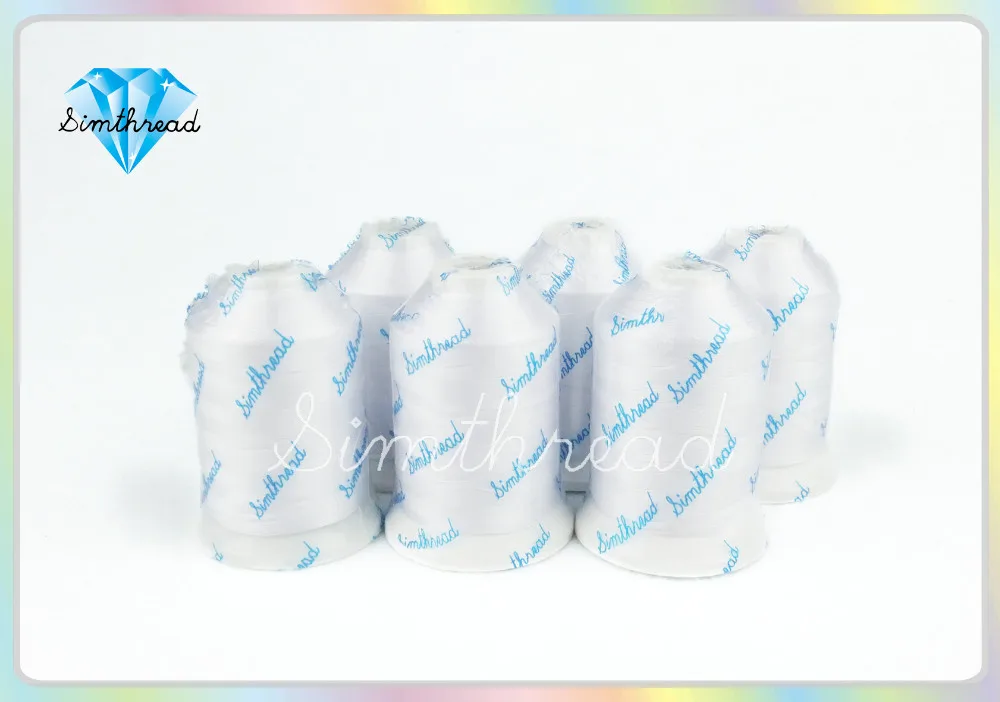 Шпульки с нитью для вышивки Simthread 75D/2 полиэфирная предварительно обмотанная по 1500