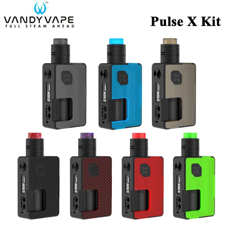 Новый Цвет PULSE X BF комплект Стандартный версия 90 Вт импульсный MOD Vape с 8 мл блок