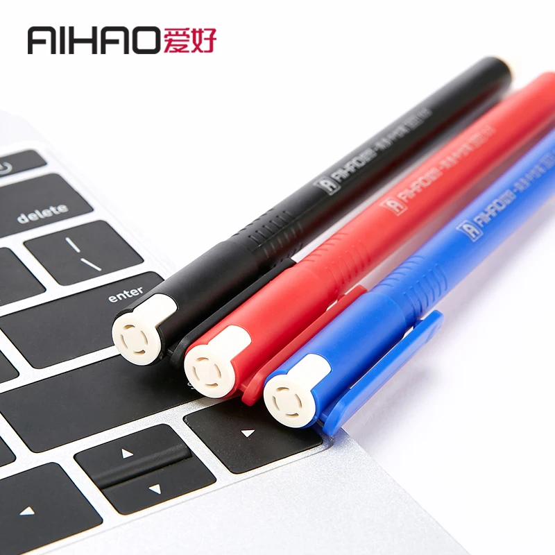 AIHAO брендовая углеродная цветная ручка высокое качество гелевая 12 шт. свободная