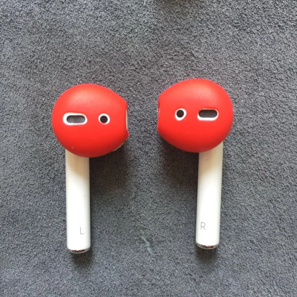 2 шт./пара амбушюры для Airpods Беспроводной Bluetooth для iphone 7 7plus наушники силиконовые вкладыши Шапки наушники чехол подушечки вкладышей
