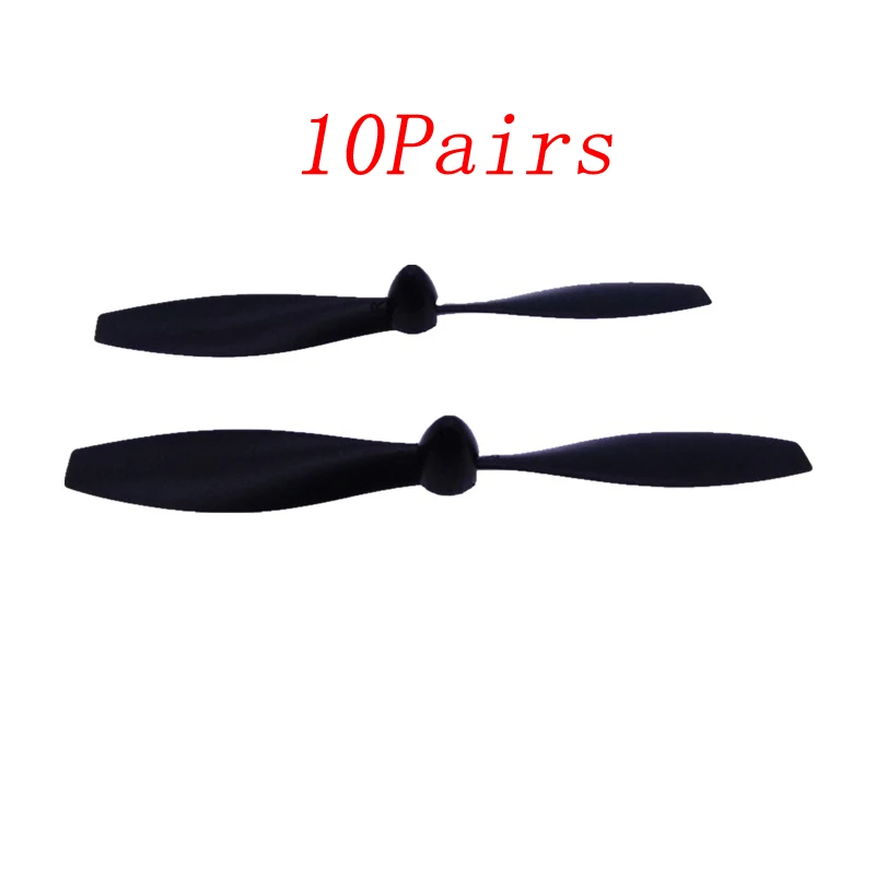 

10Pairs 108mm Propeller CW CCW Nylon 2mm Hole 2 Blades Prop RC Glider Fixed Wing Paddle Right/Left Parts for Aircraft