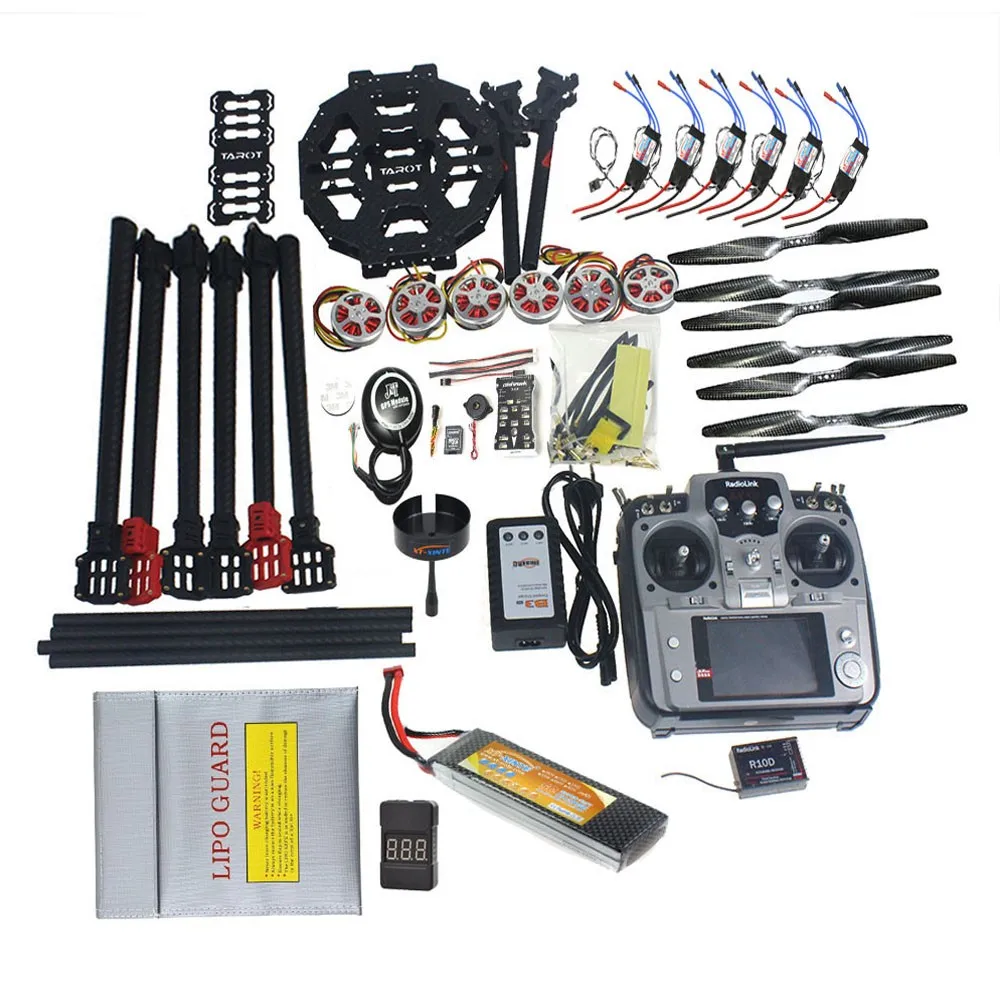 Полный комплект радиоуправляемого дрона Hexacopter ARF/PNP с рамой Таро FY690S 750KV