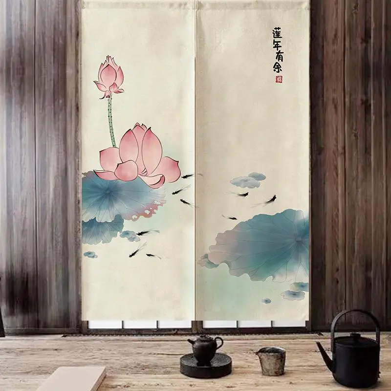 Новая китайская лотосная дверь для гостиной ресторана кухни полузанавеска