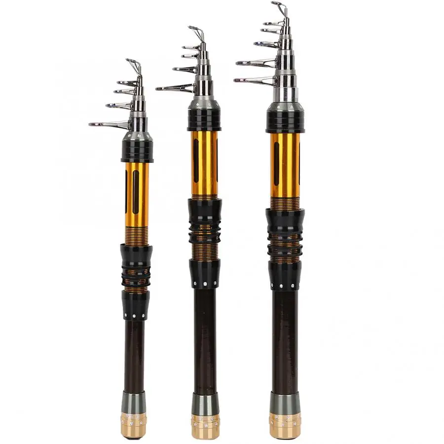 Ультра короткая портативная удочка карбоновая телескопическая спиннинговая для