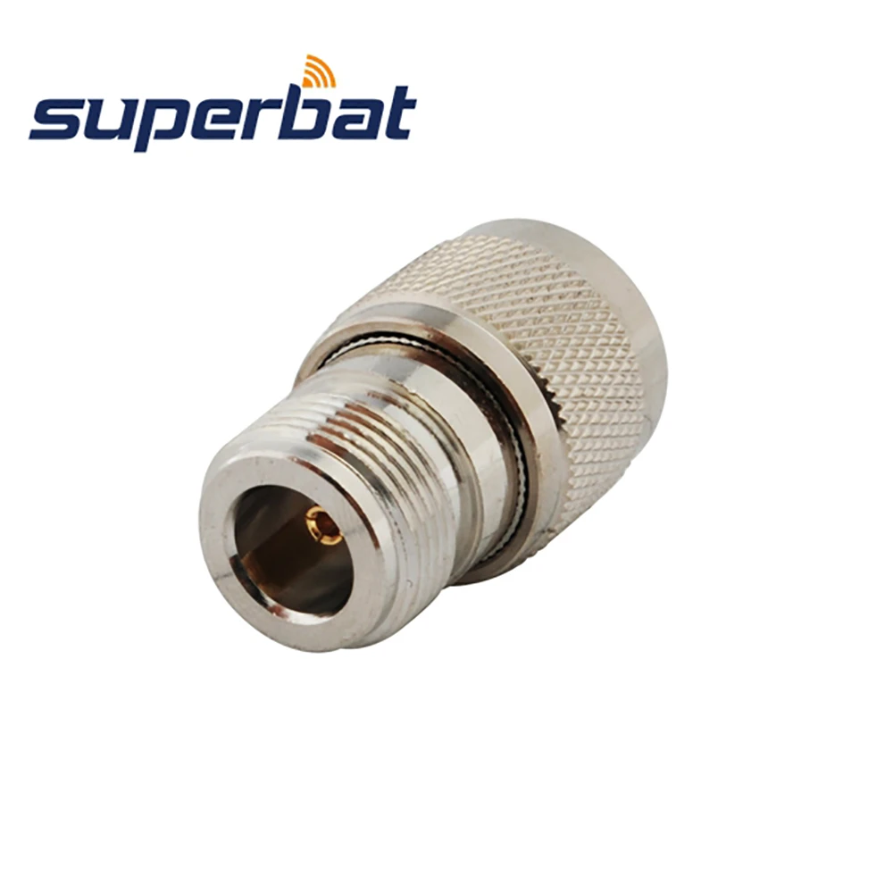 Superbat 5pcs N-UHF Adapter N Female to UHF Male Straight RF Coaxial Connector 50 Ohm Cable Mount