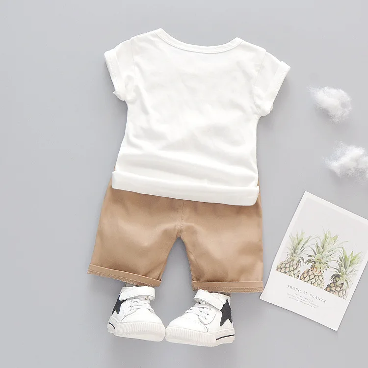 Футболка и шорты для мальчиков с мультяшным принтом |