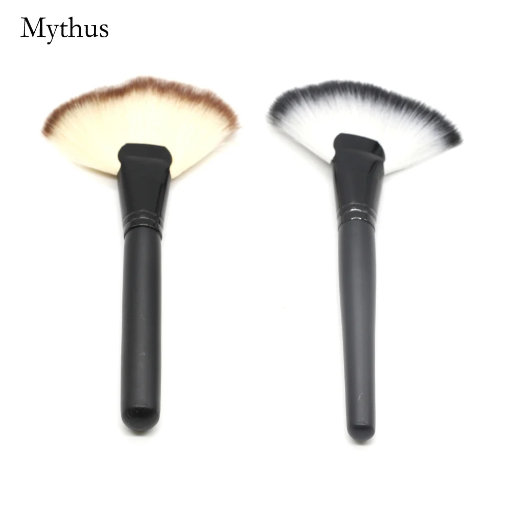 Mythus1pc большая Веерная профессиональная кисть для румян пудра тональная