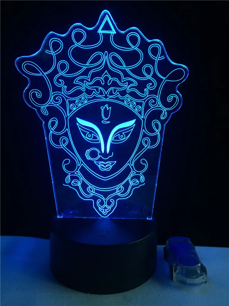Китайский Макияж для лица 3D иллюзия Ночник светильник USB RGB цвета изменить