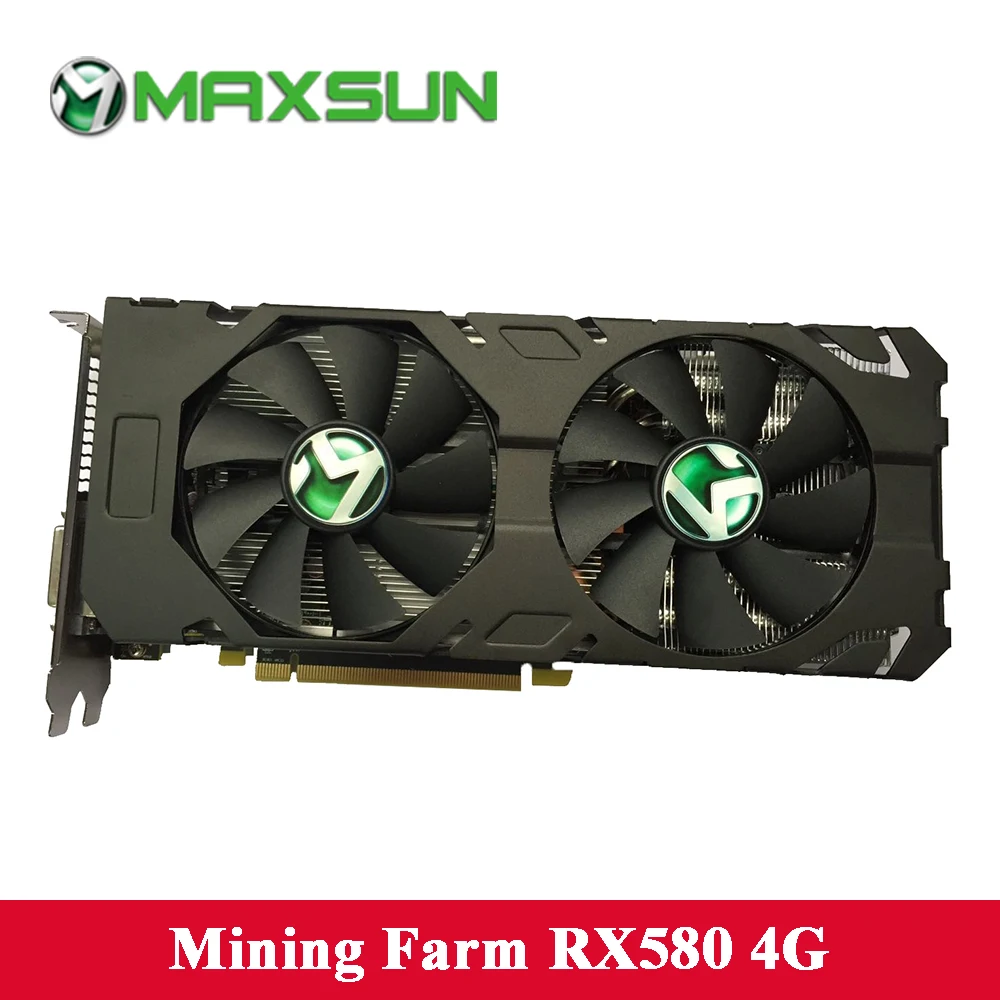 MAXSUN Графика карты RX580 4 г зарубежные издания 256bit AMD GDDR5 7000 мГц 1257 1340 2304 единиц 14nm