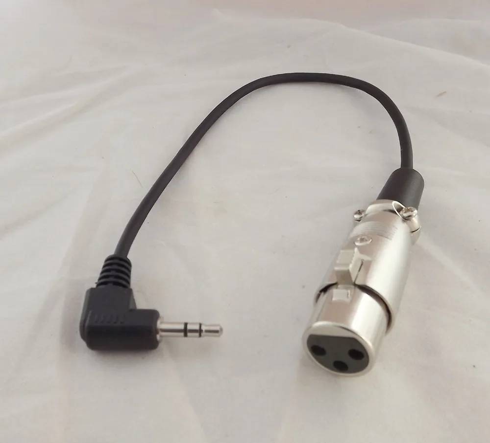 

Стерео микрофонный кабель XLR 3 Pin Female To Right Angle 3,5 мм 1/8 "TRS 1 фута, 10 шт.