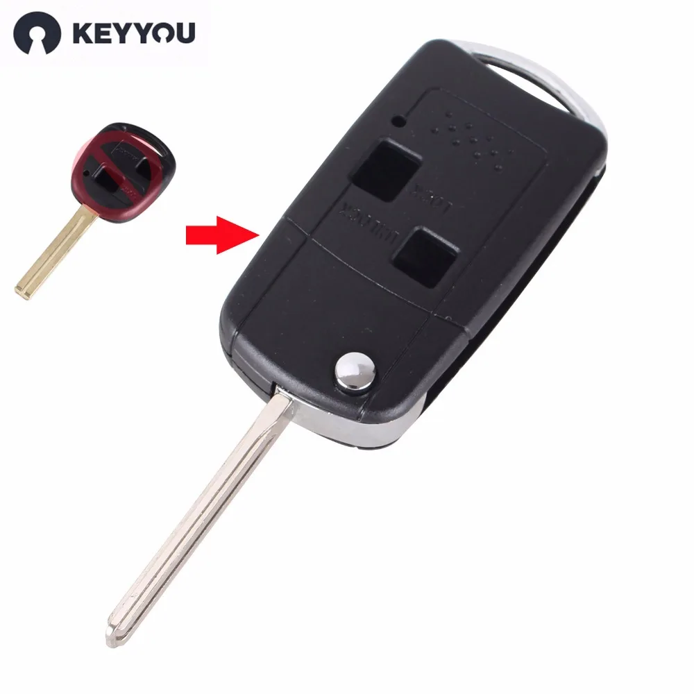 Откидной складной чехол для дистанционного ключа от машины KEYYOU брелок LEXUS IS200 IS300