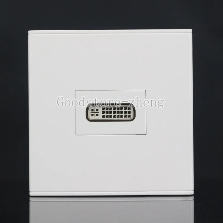 

Wall Face Plate 24+4 Pin DVI DVI-I Coupler Female to Female Outlet Faceplate