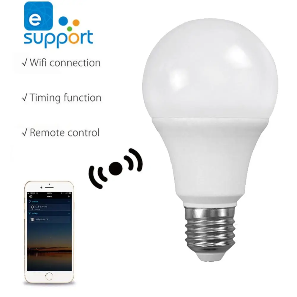 Умная Светодиодная лампа WiFi для приложения Ewelink 5 Вт светодиодные лампы теплый