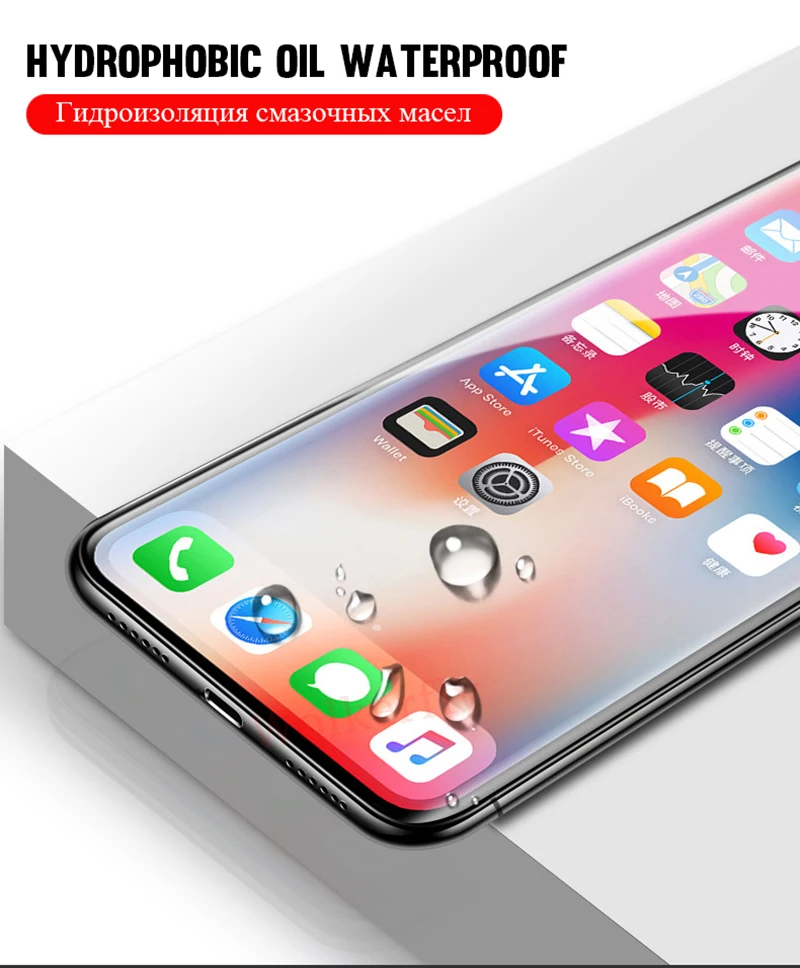 6D Гидрогелевая пленка для iPhone XR XS Max 6 6S Plus 7 8 Plus Глянцевая Передняя Задняя Защита экрана для iPhone X 7 Plus 8 Plus не стекло