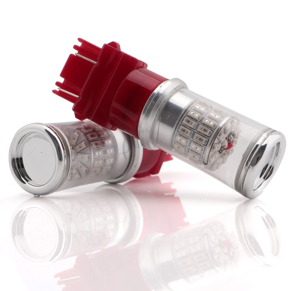 2 шт. автомобильные светодиодсветодиодный лампы T25 3156 P27W 3157 P27/5W 3014 48 SMD 12 В 720