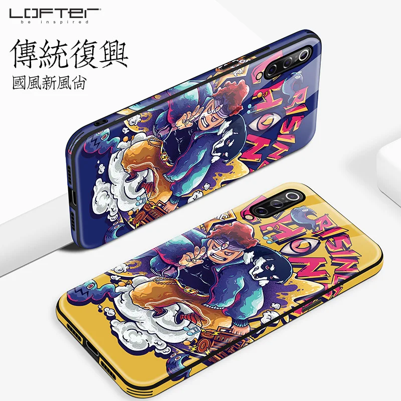 Lofter стеклянный чехол для Xiaomi mi 9 Mi9 в китайском стиле закаленное стекло