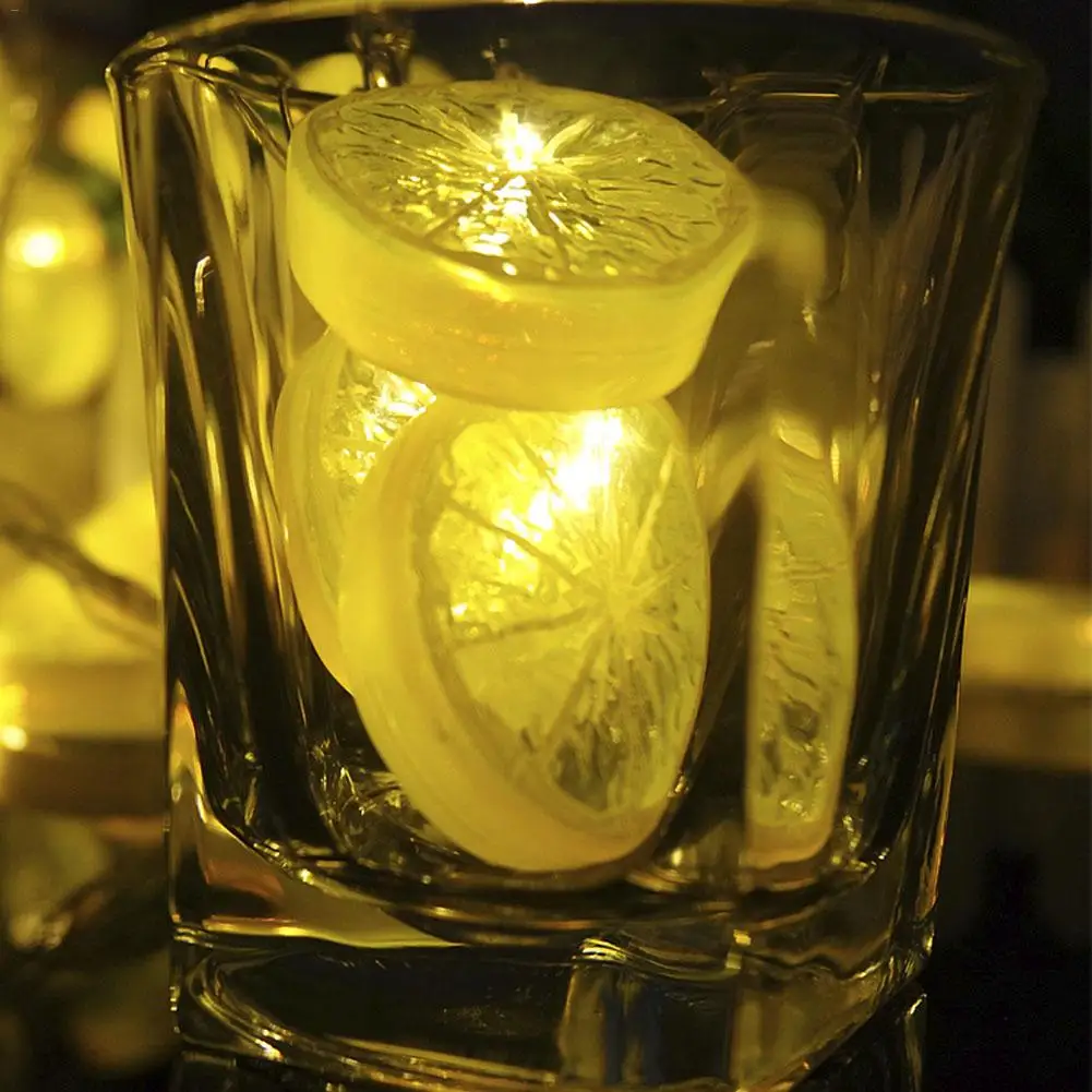 

New Arrival Lemon Tricolor Series Fruit Light String Fresh Air Room Decoration Christmas Day Decoration Household Necessary