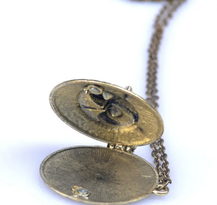 Lady Girl Fashion Chic Owl Eye Statement Bib Choker Bronze Pendant Chain Necklace Jewelry Gift High quality | Украшения и